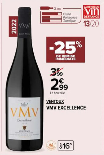 Carrefour Market VENTOUX VMV EXCELLENCE offre