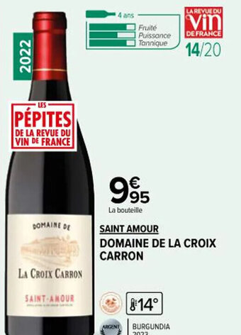Carrefour Market SAINT AMOUR DOMAINE DE LA CROIX CARRON offre
