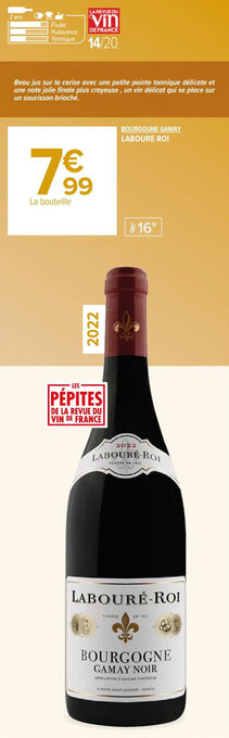 Carrefour Market BOURGOGNE GAMAY LABOURE ROI offre