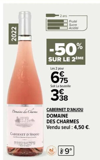 Carrefour Market CABERNET D'ANJOU DOMAINE offre