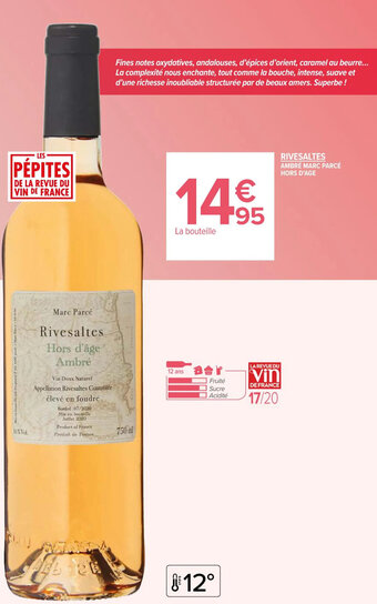 RIVESALTES AMBRÉ MARC PARCÉ HORS D'AGE