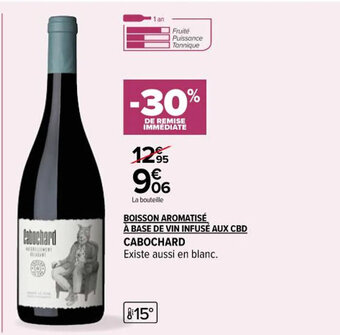 Carrefour Market BOISSON AROMATISÉ À BASE DE VIN INFUSÉ AUX CBD CABOCHARD offre
