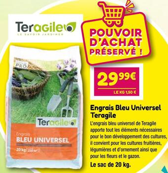 Point Vert Teragile engrais bleu universel offre