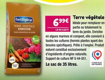 Fertiligène terre végétale