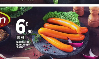 E.Leclerc SAUCISSE DE FRANCFORT BAZIN offre
