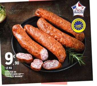 E.Leclerc SAUCISSE DE MONTBELIARD IGP offre