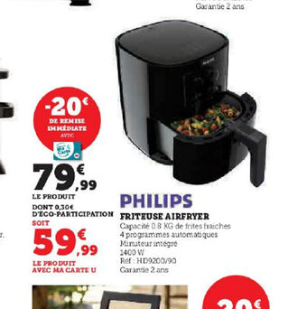 Hyper U FRITEUSE AIRFRYER offre