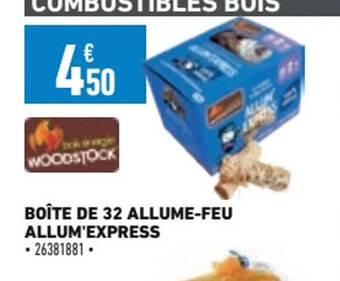 Brico Cash BOÎTE DE 32 ALLUME-FEU ALLUM'EXPRESS offre