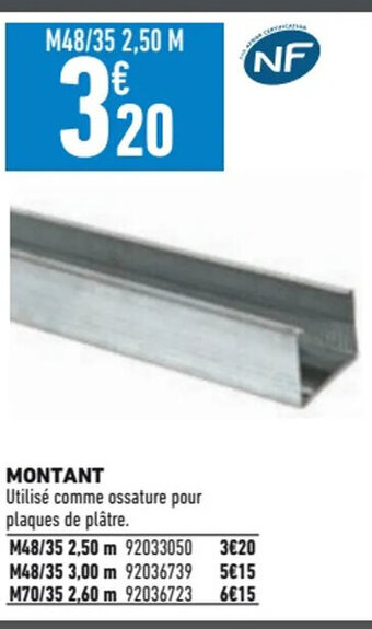 Brico Cash MONTANT offre