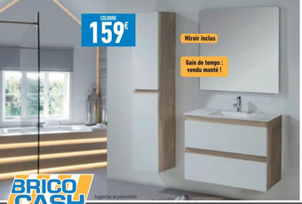 Brico Cash COLONNE DE SALLE DE BAINS "ESTHER" offre