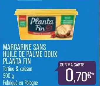 Match Margarine Sans Huile De Palme Doux Planta Fin offre