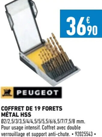 Brico Cash COFFRET DE 19 FORETS MÉTAL HSS offre