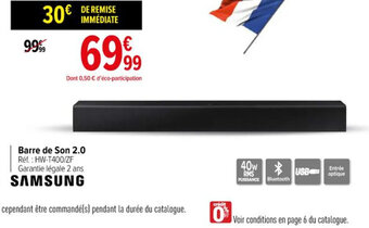 Carrefour Barre de Son 2.0 offre