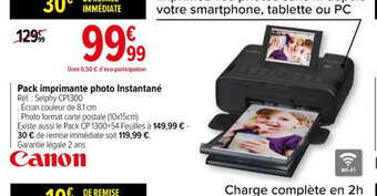 Carrefour Pack imprimante photo Instantané offre