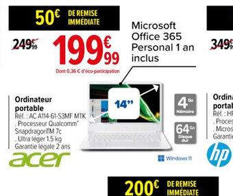 Carrefour Ordinateur offre