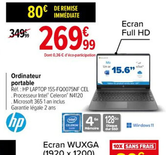 Carrefour Ordinateur portable offre