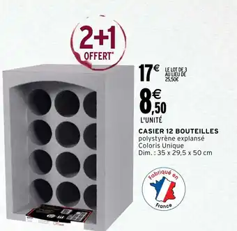 Intermarché Casier 12 Bouteilles offre