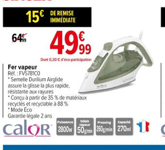 Carrefour Fer vapeur offre