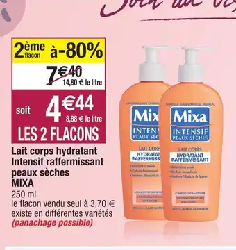 Migros Lait Corps Hydratant Intensif Raffermissant Peaux Sèches Mixa offre