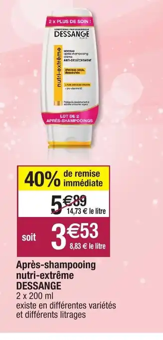 Après-Shampooing Nutri-Extrème Dessange