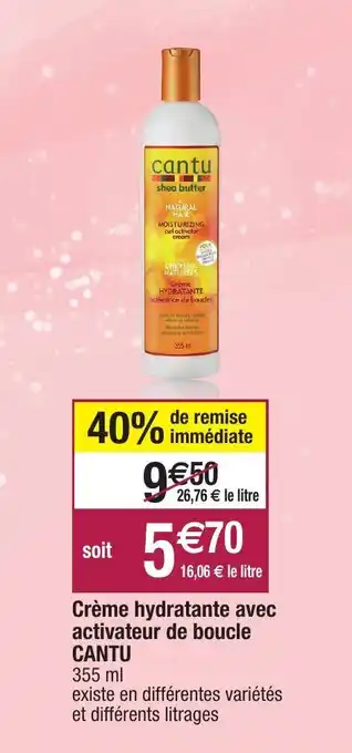 Migros Crème Hydratante Avec Activateur offre