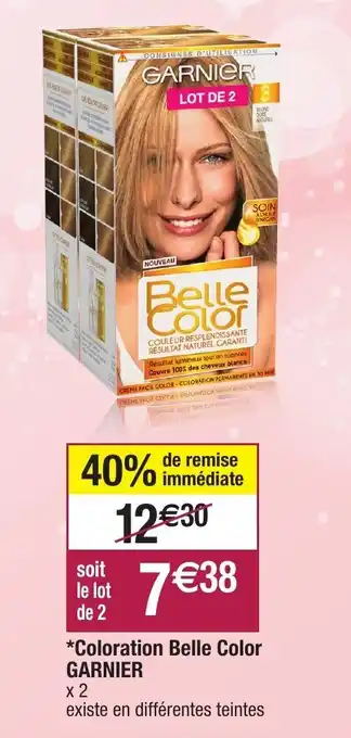 Migros *Coloration Belle Color Garnier offre