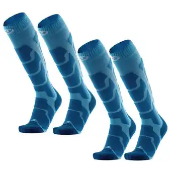 Decathlon Chaussettes de ski douces et isolantes - ski insulation lot de 2 paires offre