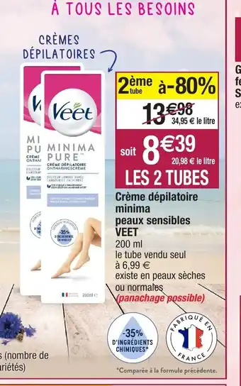 Migros Crème Dèpilatoire Minima offre