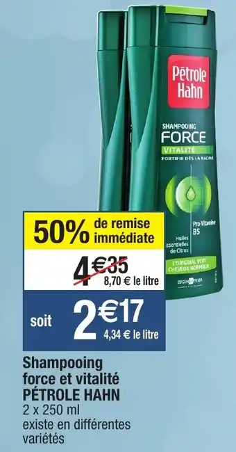 Migros Shampooing force et vitalité pétrole hahn offre