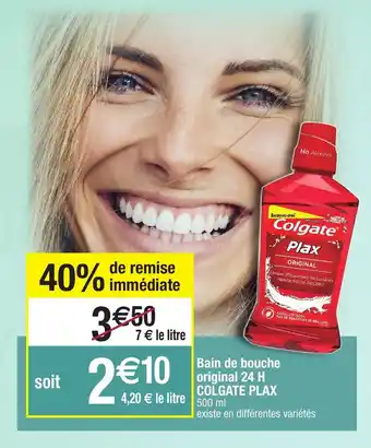 Migros Bain de bouche original 24 H colgate plax offre