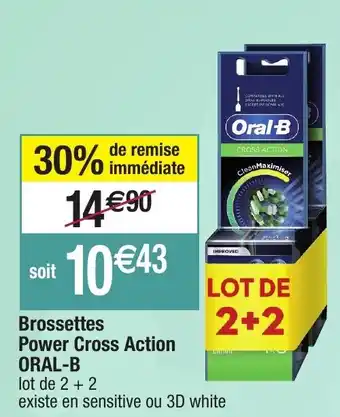 Brossettes power cross action oral-b