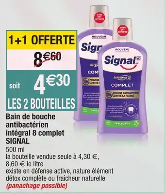 Migros Bain de bouche antibactérien intégral 8 complet siganl offre