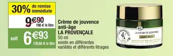 Migros Crème de jouvence anti-âge la provençale offre