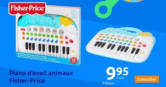Action Fisher-price piano d'éveil animaux offre