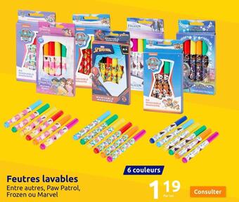 Action Feutres lavables offre