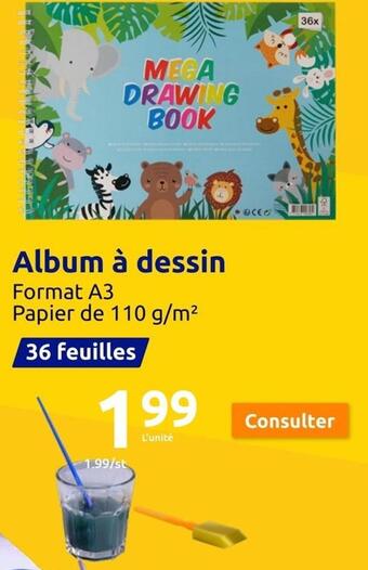Action Album à dessin offre
