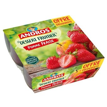 Carrefour Andros desserts fruitiers offre découverte offre