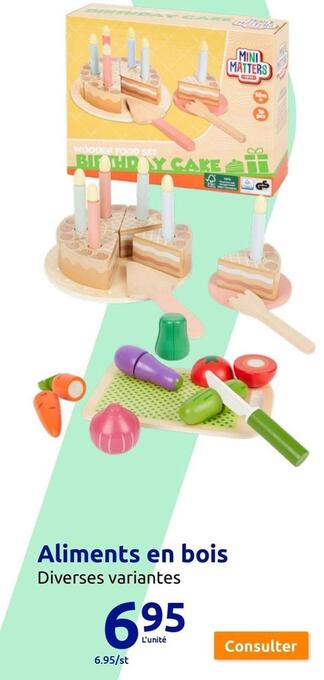 Action Aliments en bois offre