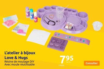 Action L’atelier à bijoux love & hugs offre
