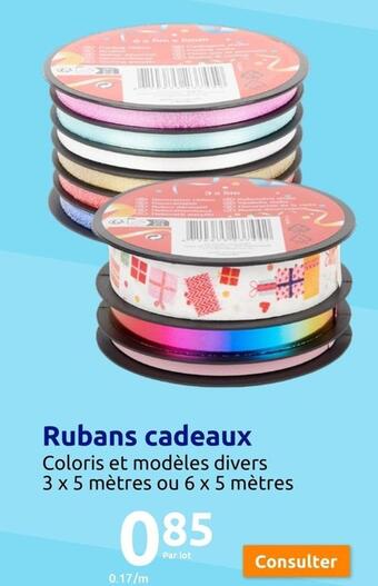 Action Rubans cadeaux offre