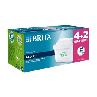 Carrefour Brita pack 4+2 filtres à eau maxtra pro all-in-1 offre