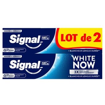 Carrefour Signal dentifrice white now offre