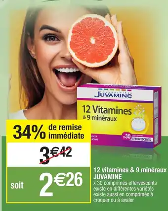 Migros 12 Vitamines & 9 minéraux juvamine offre