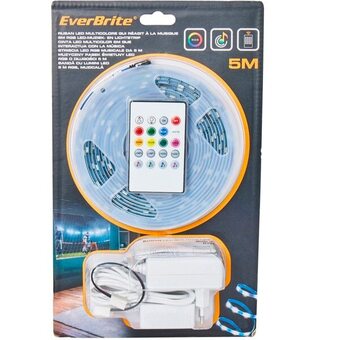 Carrefour Everbrite ruban led multicolore 5m synchronisable avec la musique offre