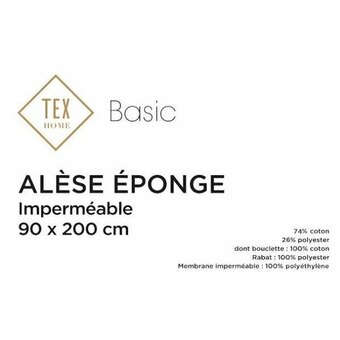 Carrefour Tex basic alèse bouclette imperméable offre