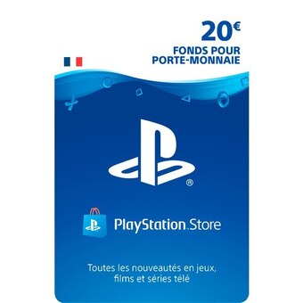Carte cadeau sony playstation 20€