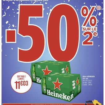 Heineken bière 5% vol