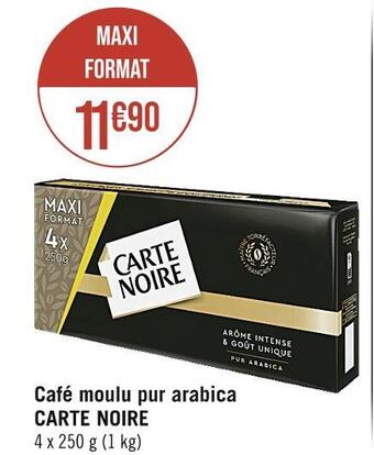 Casino Supermarchés Carte noire café moulu pur arabica offre