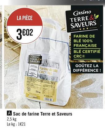 Casino Supermarchés Terre et saveurs sac de farine offre