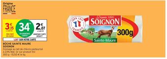 Intermarché Soignon bûche sainte maure offre